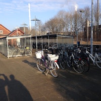 Ny cykelparkering ved Ølgod Station